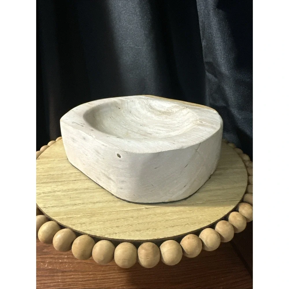 Petrified Wood Bowl Rustic Decor 8.5lbs  Amazing Statement Dish